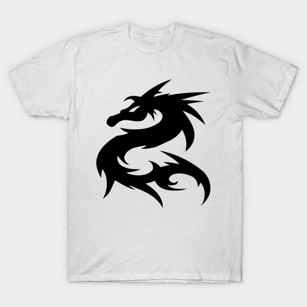 Simple Dragon T-Shirt by linesdesigns